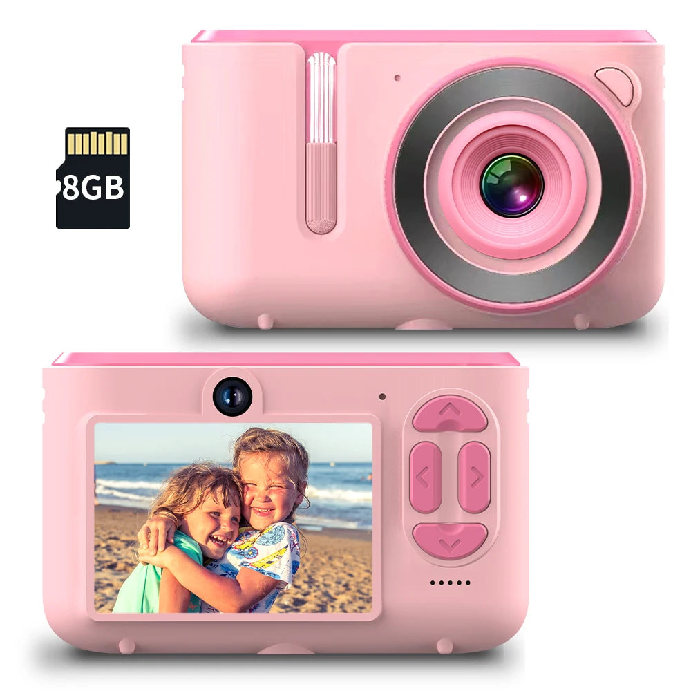 Digital Camera 1080P Video Gift for Boys Girls Age 3-12 with 8GB SD Card HD Photo Portable Easy to Use