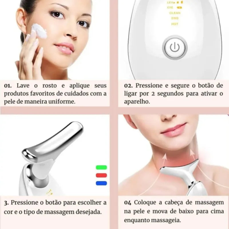 Massageador Facial Redutor de Rugas